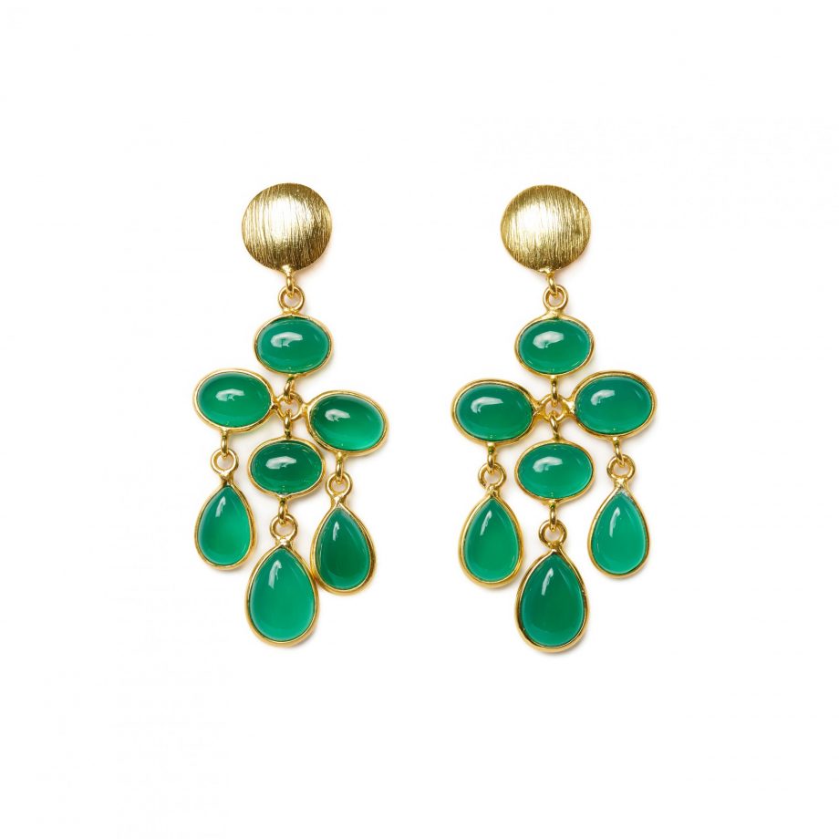 Green Onyx Earrings