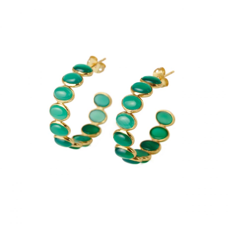Green Onyx Earrings