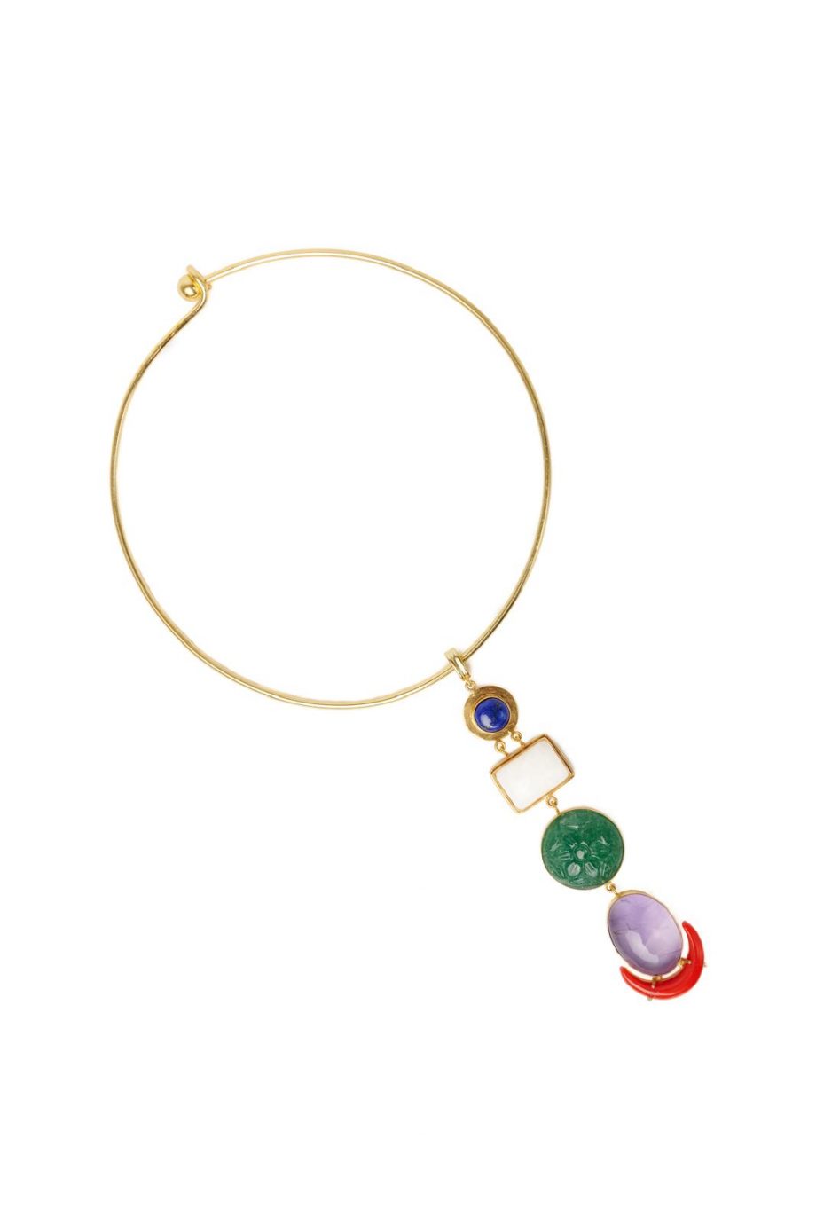 Totem Olympia White Quartz long Collar