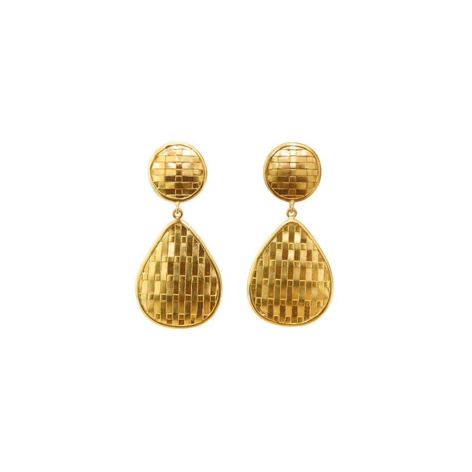 Gold Weaven Earrings