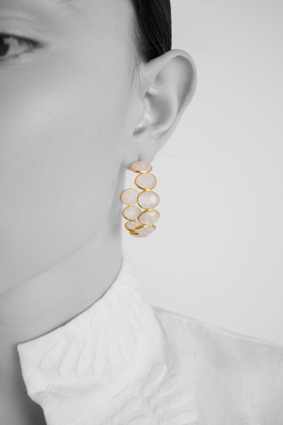 White Rainbow Earrings