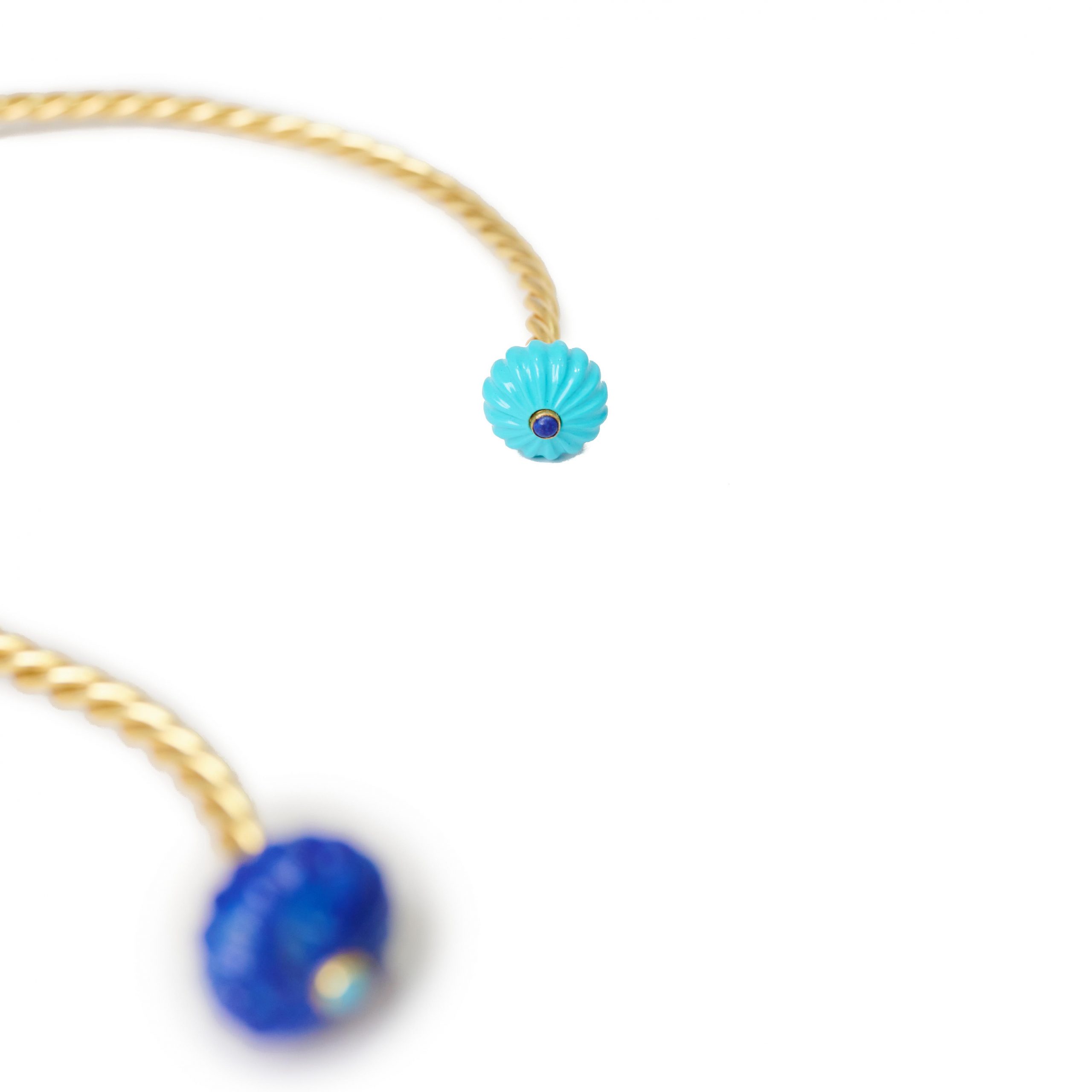 Lapis Lazuli and synthetic Turquoise Mariners Necklace